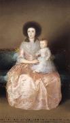 Francisco Goya, Countess of Altamira and her Daughter